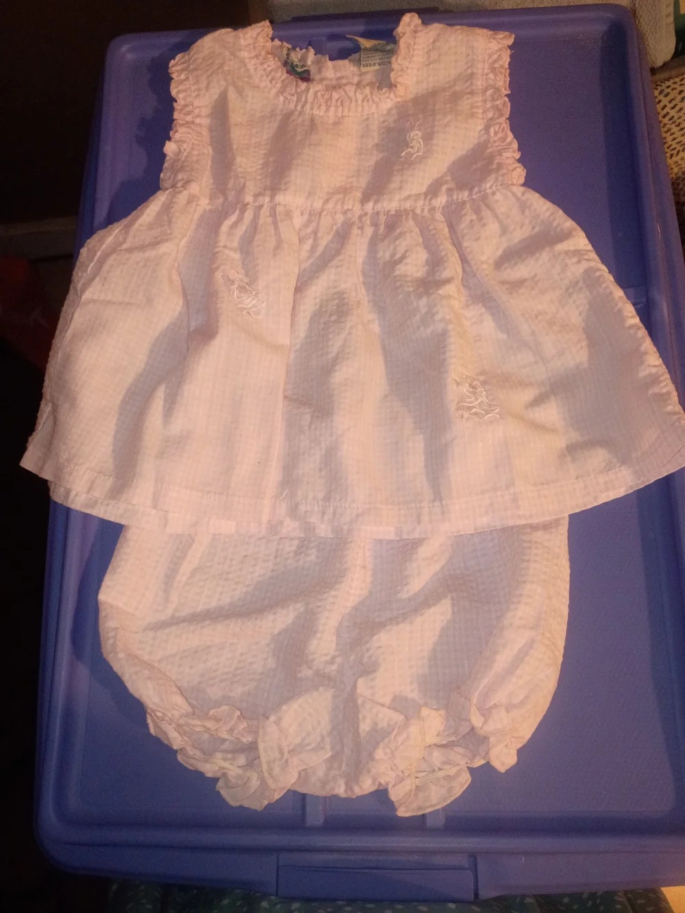 Little Lindsey Light Pink Baby Girl Two-Piece Dress Set